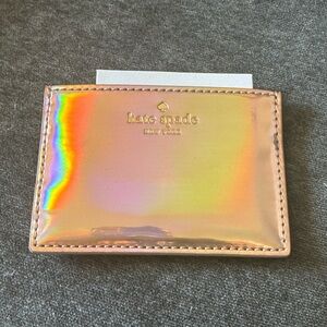 NWT Kate Spade Iridescent Card Holder